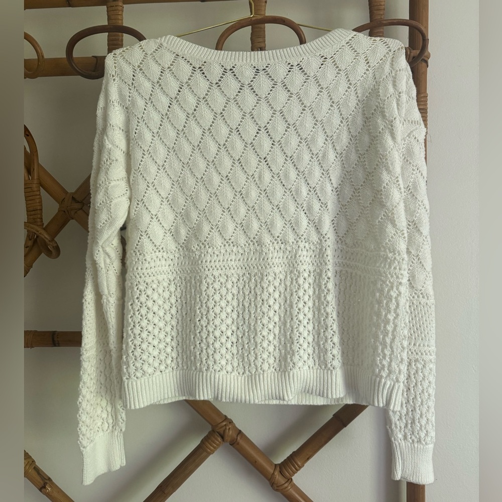 Margaret O’Leary White Knit Sweater - Picture 2 of 4